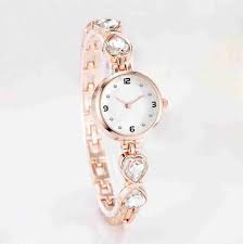 Heart Stone Rose Gold Watch 