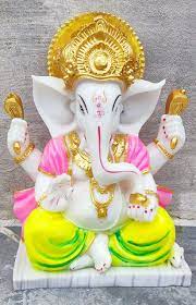 White Marble Ganesha Statue 