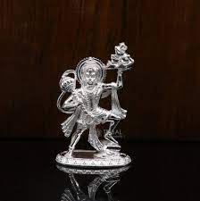 Silver Hanuman Statue 