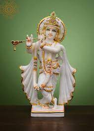 Marble Krishna Statue     