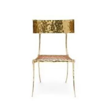 Polished Brass Chair