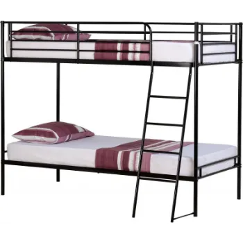 Polished Metal Bunk Bed