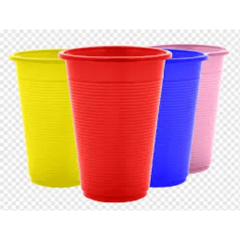 Multicolor Plastic Glass