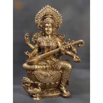 Devi Saraswati Brass Statue 
