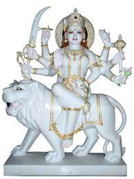 Marble Durga Statue 