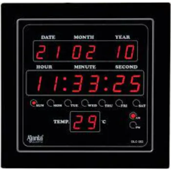 AJANTA Digital 25.4 cm X 25.4 cm Wall Clock 