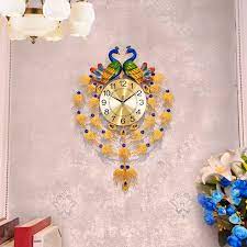 Peacock Decorative Wall Clock 