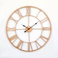  Premium Roman Sculpture Abstract Art Metal Wall Clock 