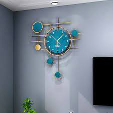 Blue Designer wall Clock
