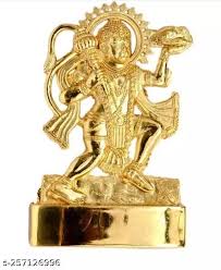Gold Plated Hanuman Statue 