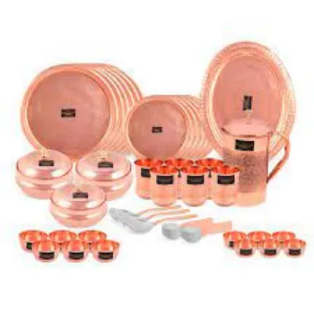 Fine Finishing Copper Dinner Set