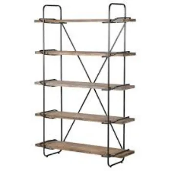 Polished Metal Bookshelf