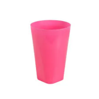 Pink Plastic Glass
