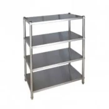 Polished Stainless Steel Shelves