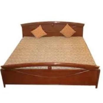  Polished Wooden Double Bed