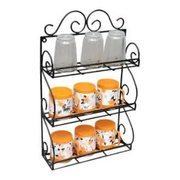 Polished Wrought Iron Rack