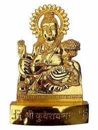 Satguru Gold Plated Lord Kuber Murti Statue