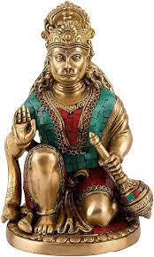 Brass Hanuman Statue 