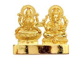 Gold Plated Ganesha Statue 