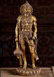 Brass Hanuman Statue 