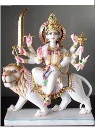 Marble Durga Statue 