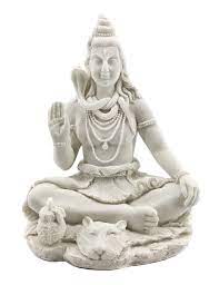 White Marble Shiva Statue 