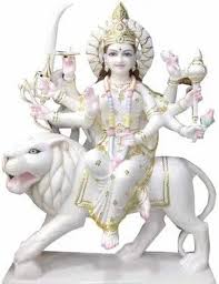 Marble Durga Statue 