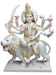 Marble Durga Statue 