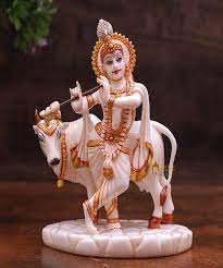 Marble Krishna Statue 