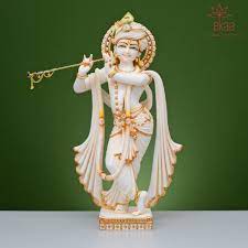 Marble Krishna Statue