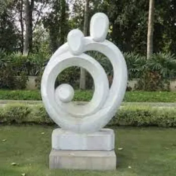 New White Garden Stone Sculpture