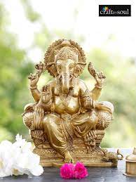 Brass Ganesha Statue 