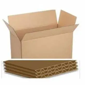 Brown Color , 7 Ply Corrugated Box