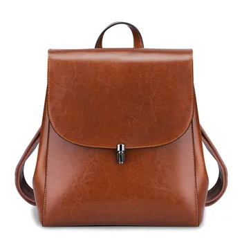 Ladies Leather Backpack Bags
