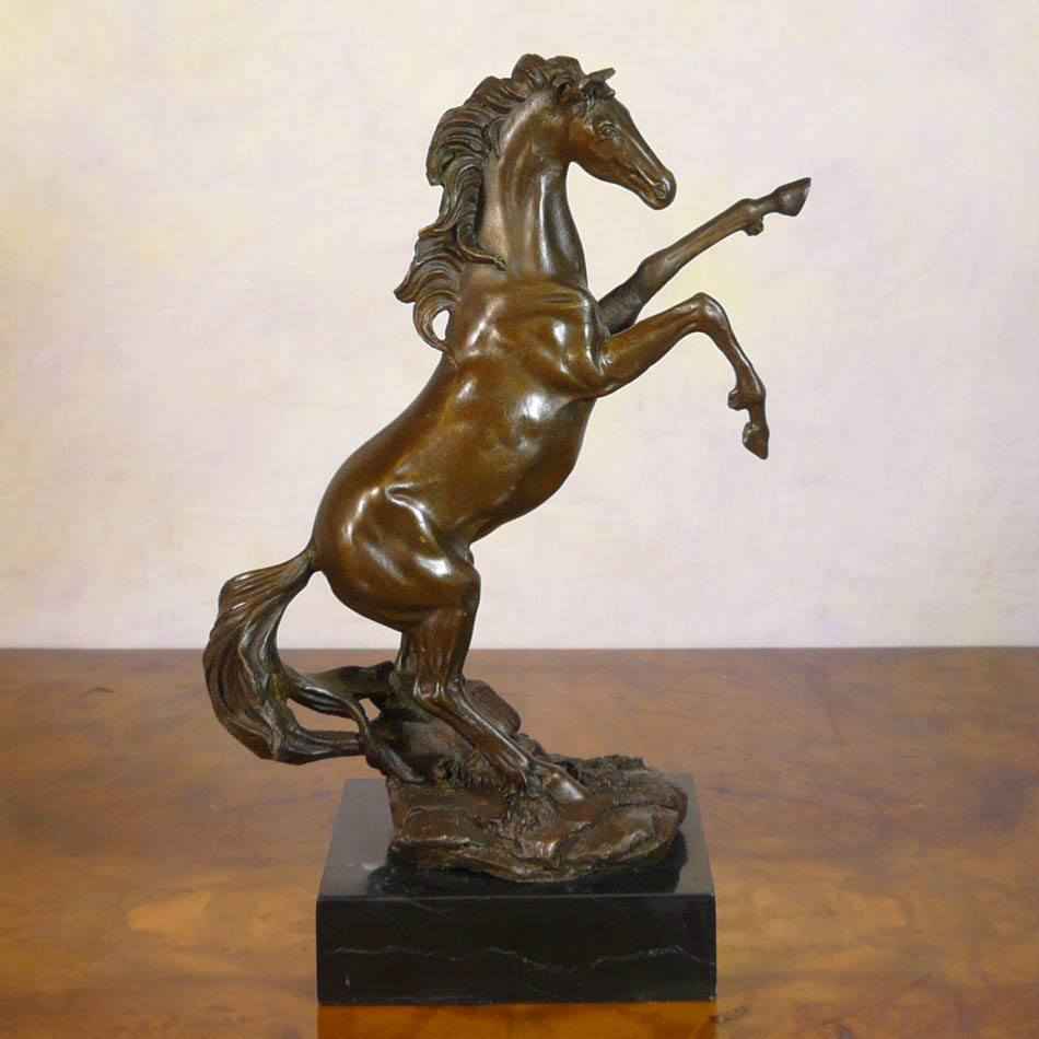 Prancing Horse Bronze Sculpture