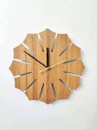 Unique Design Wooden Wall Clock 