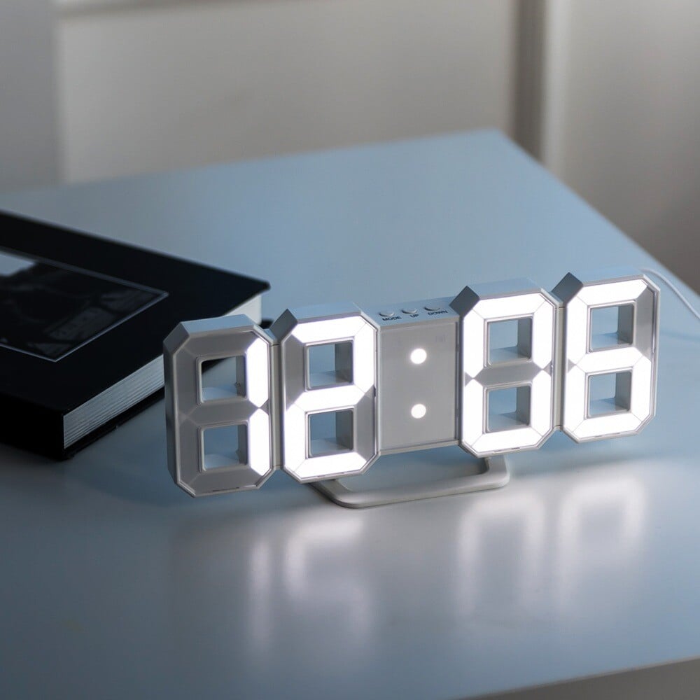 White LED Clock