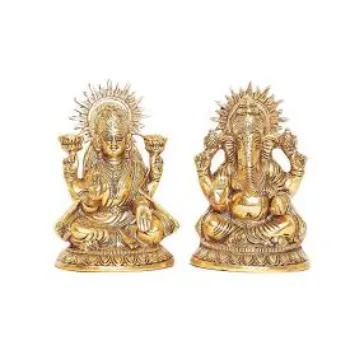 Metal Laxmi Ganesha ji Idol God Statue 