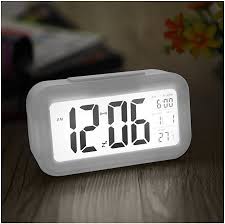 White Digital Table Clock