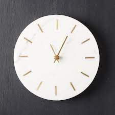 White Marble Clock 