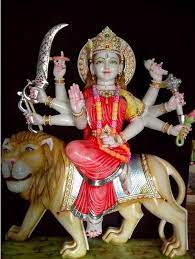 Marble Durga Statue 