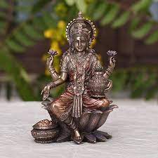 Goddess Lakshmi In Bonded Bronze Idol