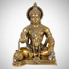 Exotic India Blessing Hanuman Brass Statue
