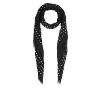 Printed Wool Gauze Scarf