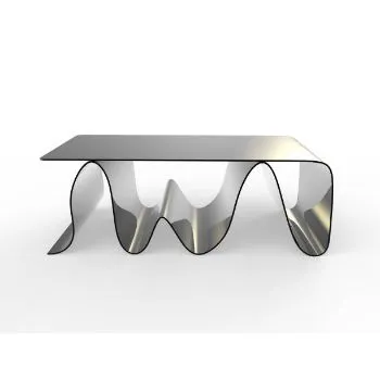 Polished Aluminium Table