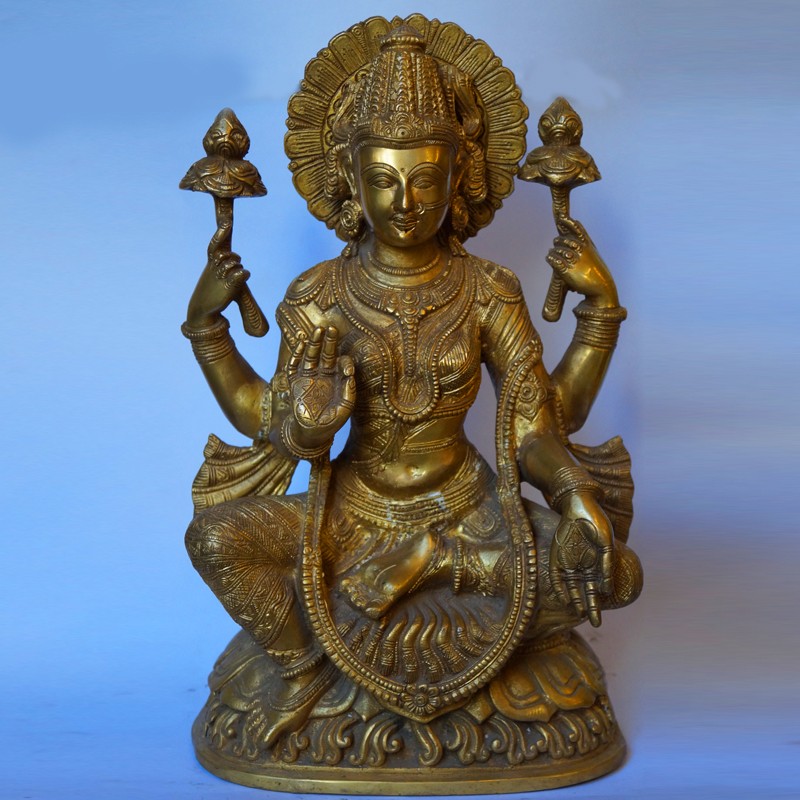 Brass Laxmi  Statue