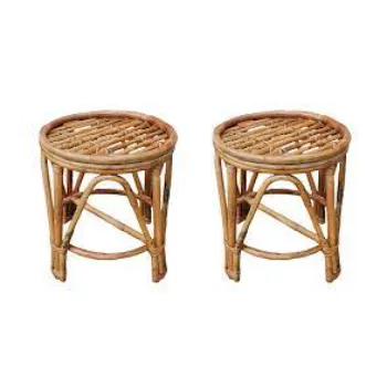 Polished  Cane Stool