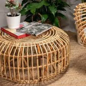 Polished  Cane Table