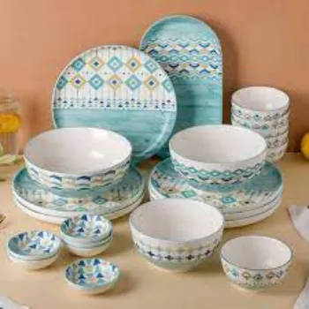 Round Ceramic Dinner Set