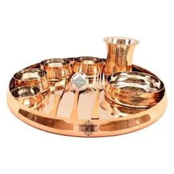 Polished Copper Dinner Set